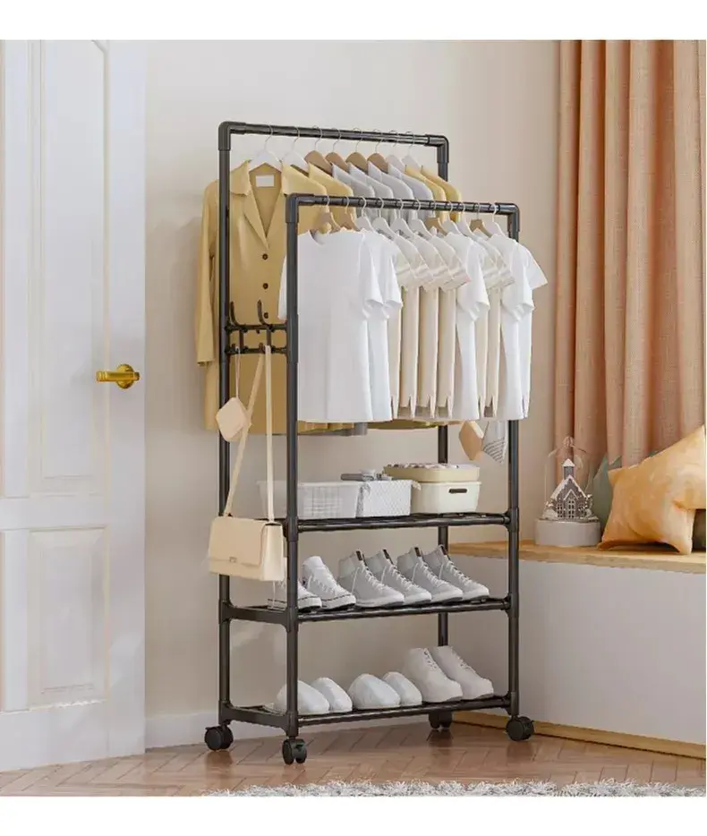 Подвійна стійка - вішалка, полиця для взуття AND XL-1484 - Зображення 3