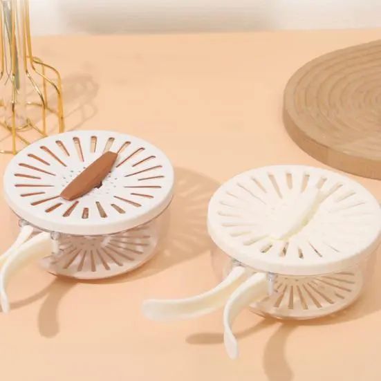 Двошаровий дренажний кошик / Миска для очищення фруктів із ситечком - Зображення 4