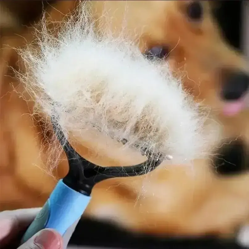 Двосторонній гребінець для вичісування вовни котів та собак AND217 - Зображення 4