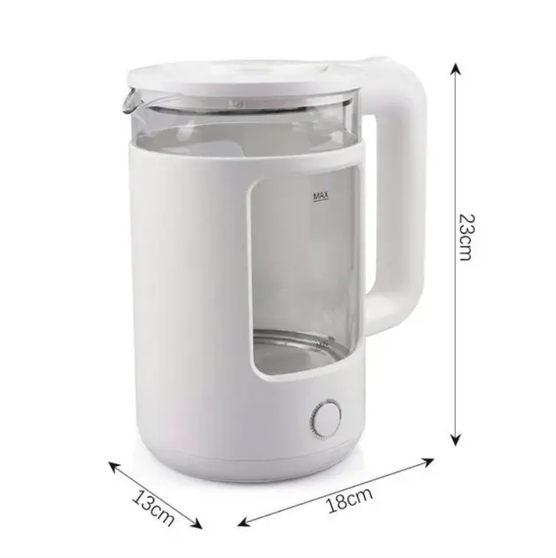 Дисковий скляний електричний чайник з підсвічуванням Rainberg RB-2220 - Зображення 2