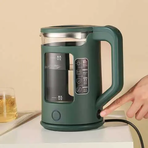 Дисковий скляний електричний чайник з підсвічуванням Rainberg RB-2220 - Зображення 6