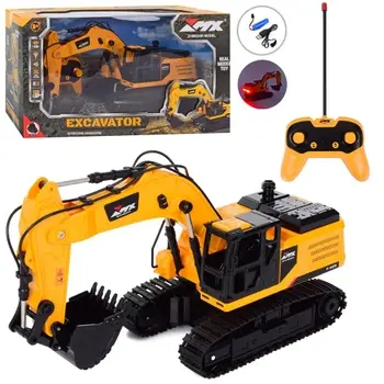 Екскаватор на радіокеруванні (ківш рухається, звук, підсвічування, гусеничний хід, пульт) - Зображення 4