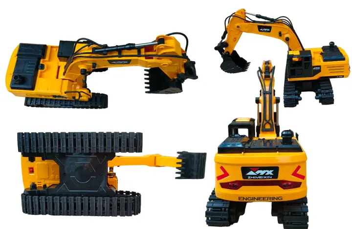 Екскаватор на радіокеруванні (ківш рухається, звук, підсвічування, гусеничний хід, пульт) - Зображення 2