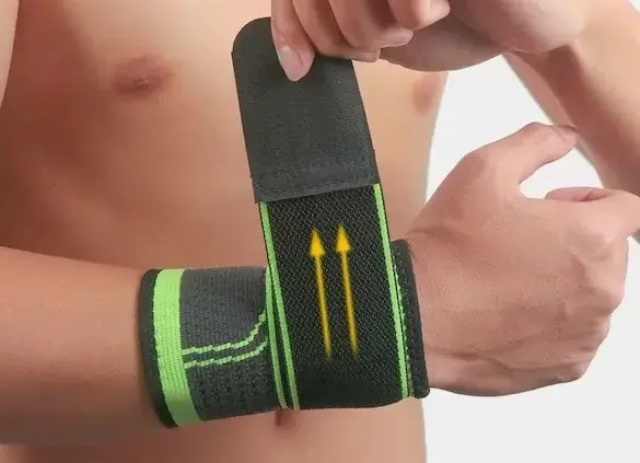 Еластичний бинт на зап'ястя Компресійний еластичний бинт пов'язка на зап'ястя Фіксатор бандаж для зап'ястя - Зображення 4