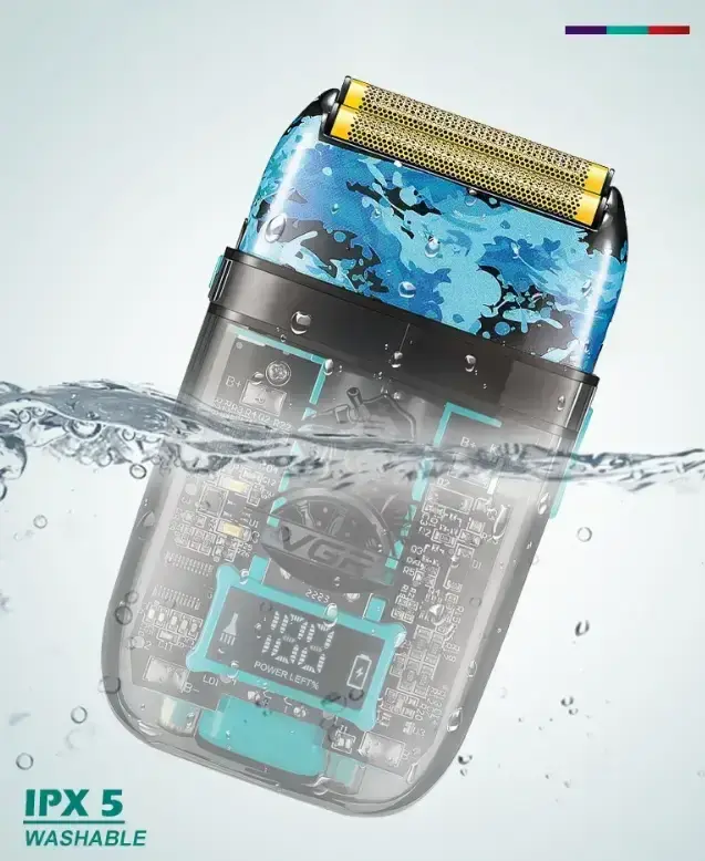 Електробритва VGR V-352 шейвер, подвійне лезо, IPX5, LED Display - Зображення 7