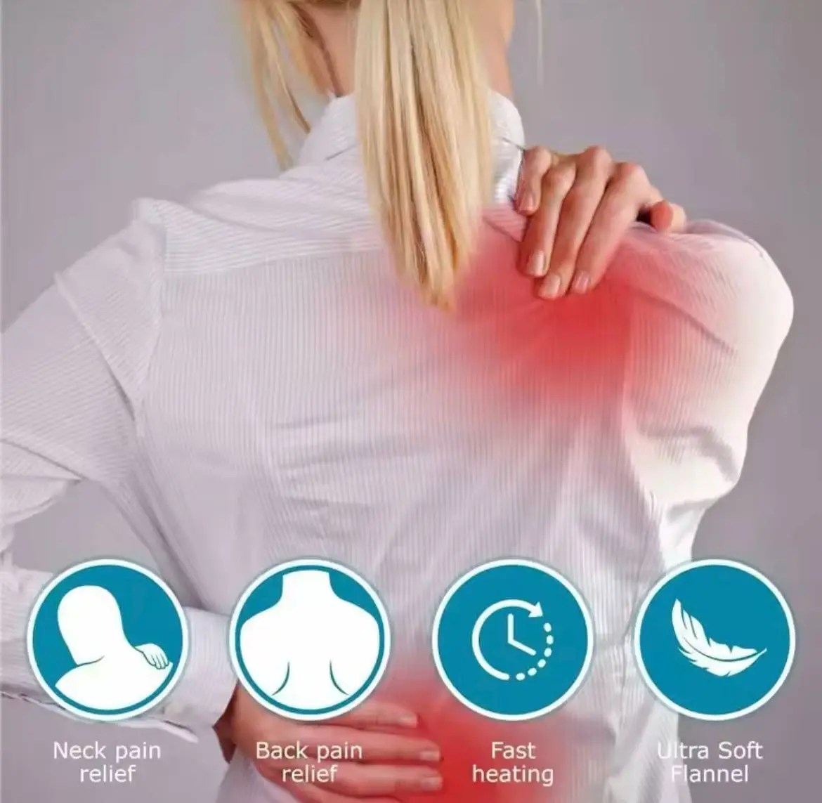 Електрогрілка для спини та шиї Heating Pad - Зображення 3