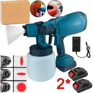 Акумуляторний фарбопульт 2 акумулятора JK-SG1 - Зображення 4