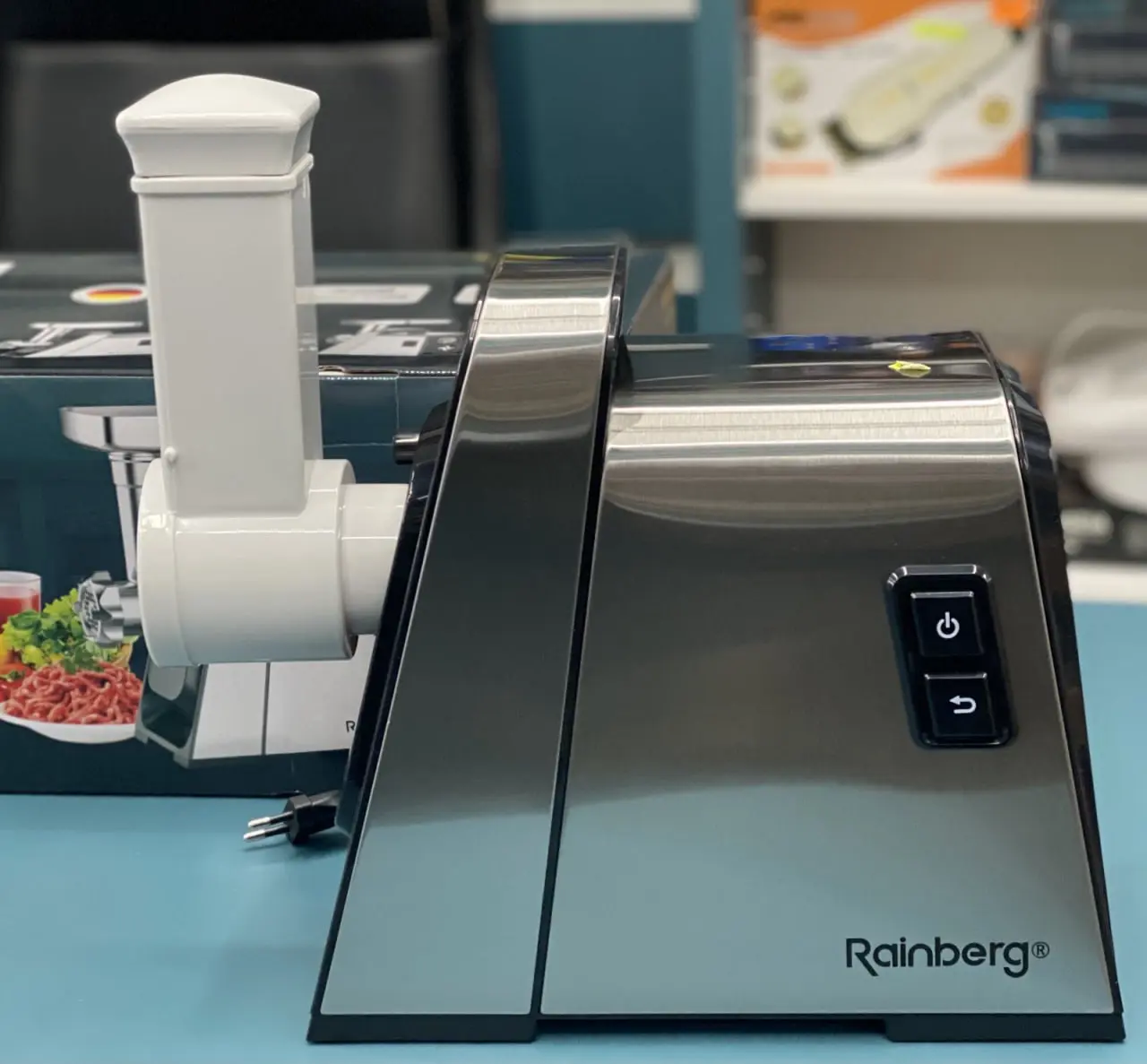 Електром'ясорубка Rainberg RB 2271 3000Вт Електрична м'ясорубка з насадками для ковбаси - Зображення 2