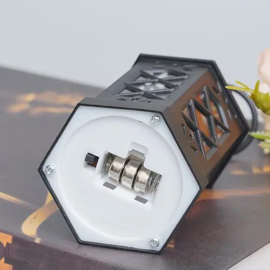 Електронна свічка на батарейках, ретро-дизайн, настільний ліхтар-лампа - Зображення 6