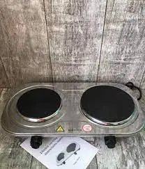 Настільна Електрична плитка на 2 конфорки Rainberg RB-007 3500W - Зображення 4