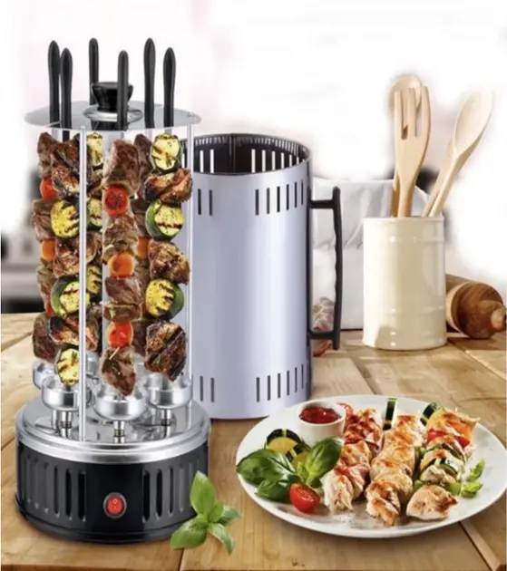 Електрошашличниця BBQ на 6 шампурів шашличниця електрична електрогриль для шашликів PAVLYSH S-14 - Зображення 3