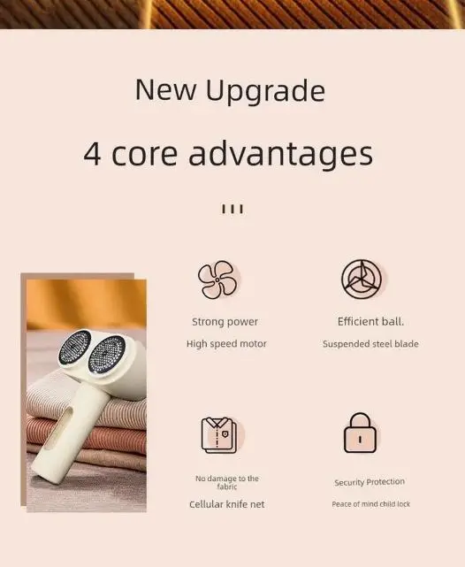 Електрична машинка для видалення ковтунців , шерсті з подвійною головкою Grinder LY-857 - Зображення 5