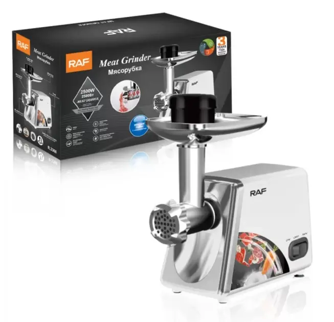 Електрична м'ясорубка RAF R3367 (2500Вт) - Зображення 3