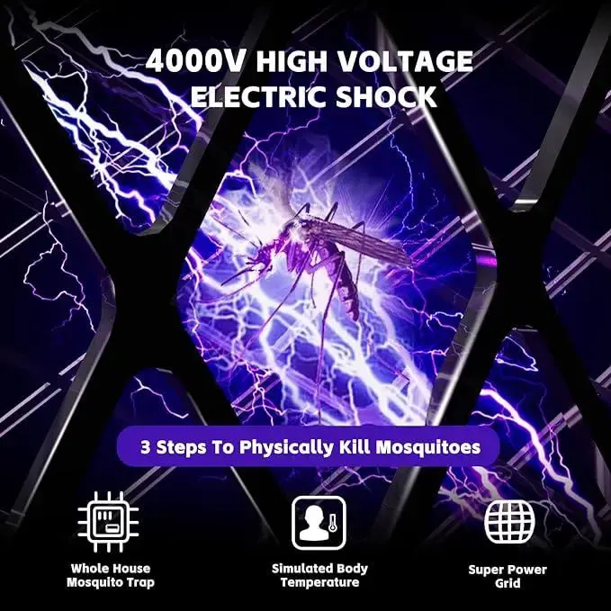 Електрична мухобійка Buzzeap, складна електрична мухобійка 3 в 1, електрична мухобійка - Зображення 5