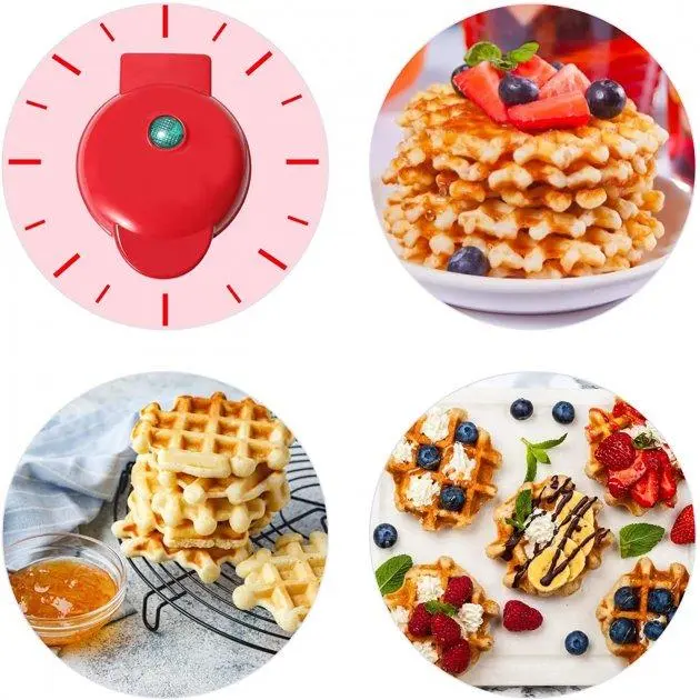 Електрична міні вафельниця з антипригарним покриттям Kucall XL-287 - Зображення 5