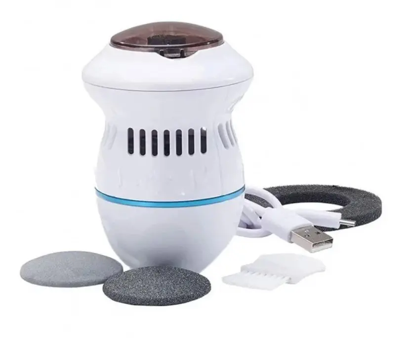 Електрична пемза-пилка для ніг Pedi Vac Прилад для видалення мозолів з вакуумним пилососом акумулятор USB - Зображення 5