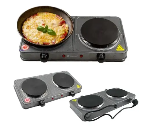 Електрична плита на 2 комфорки Domotec MS-5822 - Зображення 3