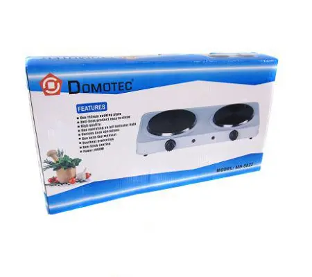 Електрична плита на 2 комфорки Domotec MS-5822 - Зображення 4