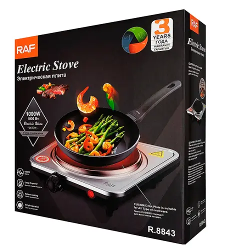 Електрична плита RAF 8843 1000W - Зображення 5
