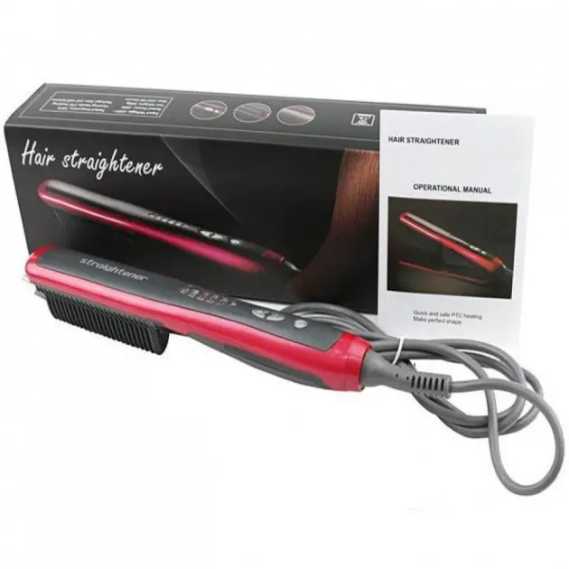 Електрична гребінець-випрямляч FAST HAIR STRAIGHTENER ASL-908 з функцією іонізації - Зображення 5