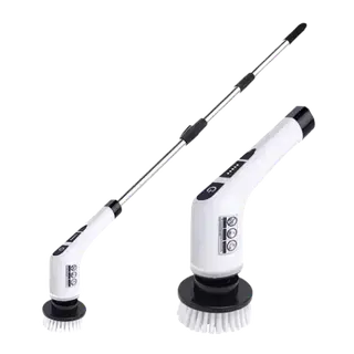 Електрична щітка для прибирання Cleaning Brush, набір 9 в 1, біла, товари для дому - Зображення 2