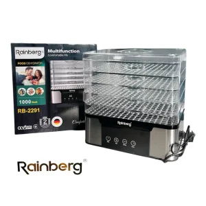 Електрична сушарка для овочів та фруктів Rainberg RB-2291 Food Dehydrator Multifunction (1000W)