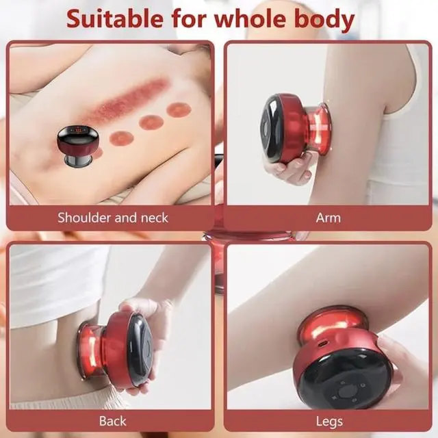 Електричний вакуумний масаж | Масажер для тіла Масажер з ефектом банок - Зображення 9