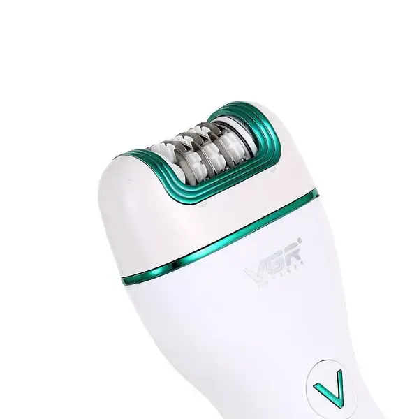 Епілятор жіночий 3в1 акумуляторний, від USB, VGR V-728 / Машинка для епіляції / Депілятор для ніг - Зображення 4