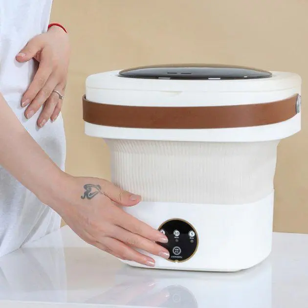 Потужна міні пральна машина на 6 л відро складане - Зображення 4