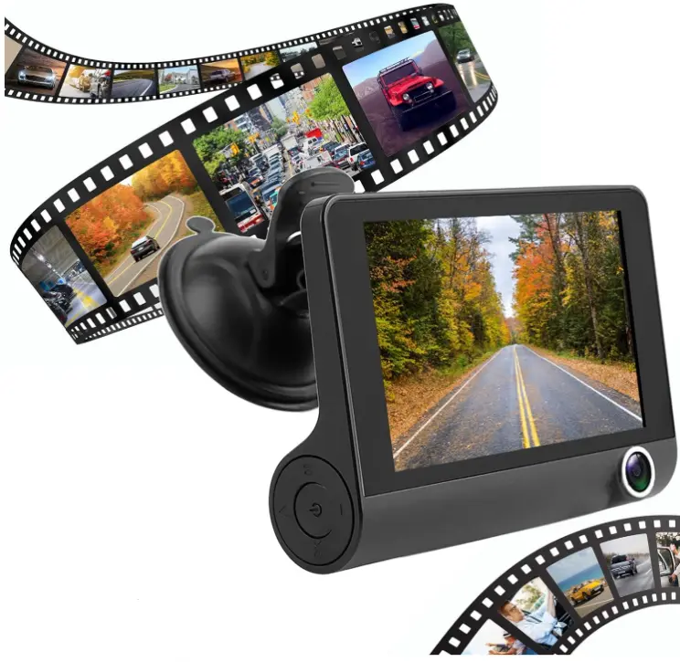 Автомобільний реєстратор 1080P FHD РК-екран 3 камера заднього огляду 170 - Зображення 2