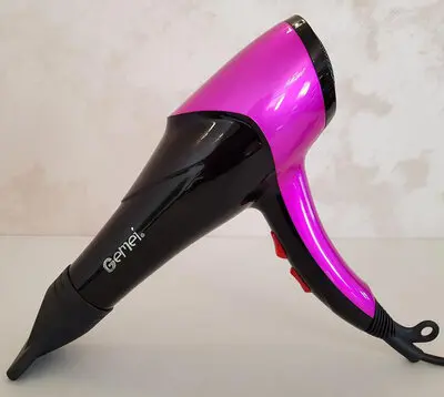 Фен для волосся Gemei GM-1766 2600 Вт Подача холодного повітря Вузький концентратор - Зображення 2