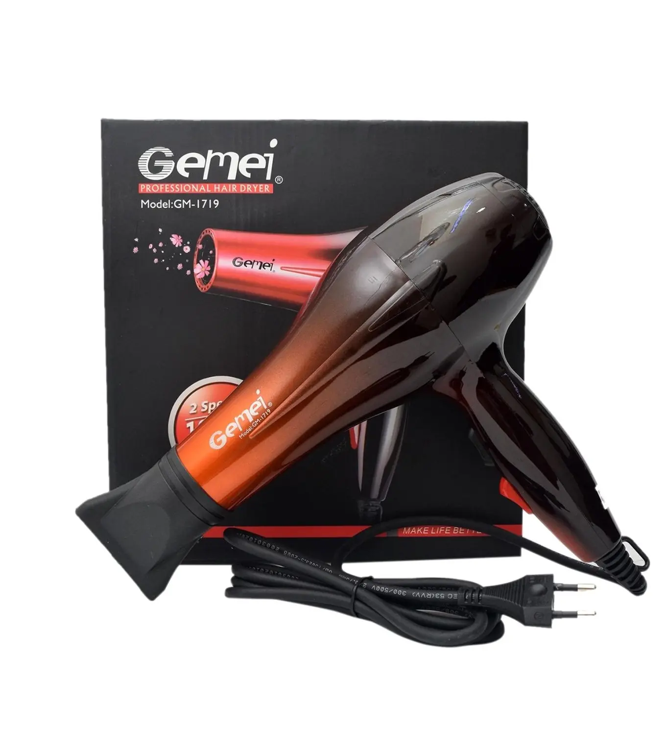Фен для волосся Hair Dryer Gemei GM-1719 - Зображення 4