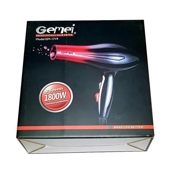 Фен для волосся Hair Dryer Gemei GM-1719 - Зображення 5
