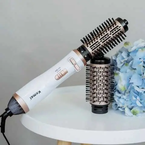 Фен-щітка для укладки волосся з насадками Kemei KM-8020 - Зображення 2