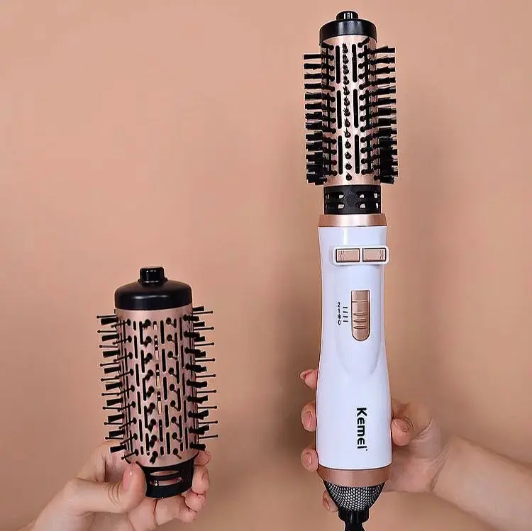 Фен-щітка для укладки волосся з насадками Kemei KM-8020 - Зображення 9