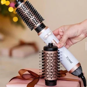 Фен-щітка для укладки волосся з насадками Kemei KM-8020