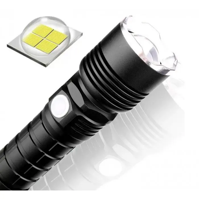 Ліхтар Bailong P57- HP50 тактичний супер-потужний ZOOM, USB зарядка - Зображення 3