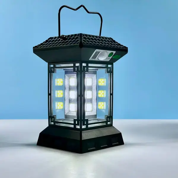 Ліхтар кемпінговий MHZ CL-T60 із сонячною батареєю та датчиком руху 8837 - Зображення 2