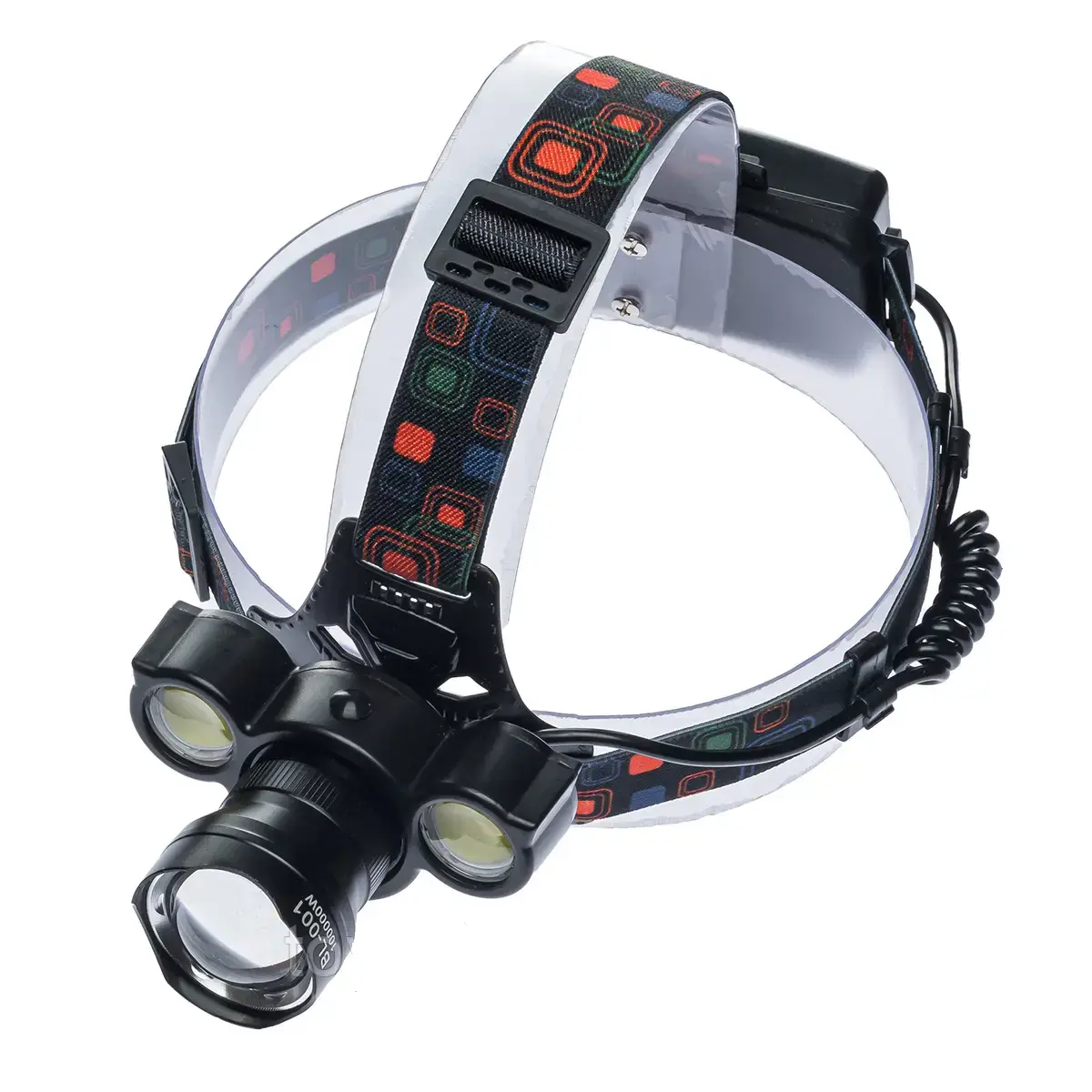 Ліхтар налобний BL-001/ Акк./ T6+Cob/ Zoom - Зображення 3