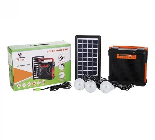 Ліхтар-Power bank із сонячною панеллю+лампочками EP-395
