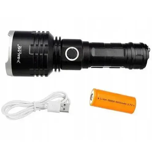 Ліхтар X-Balog BL-531-P90 1х26650 8800mah USB/microUSB/ 3хААА R3 функція Power Bank - Зображення 4