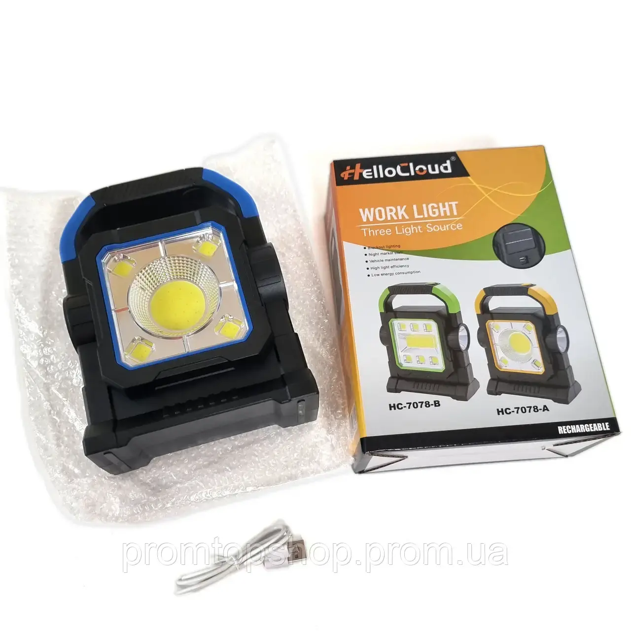 Ліхтарик кемпінговий аварійний Police HC-7078A+5W+5COB-1 - Зображення 4