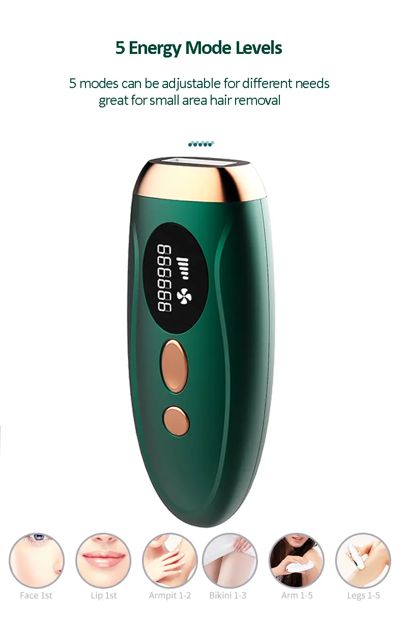 Фотоепілятор. Епілятори лазерні. Епілятор домашній IPL Більше990000+ спалахів - Зображення 5