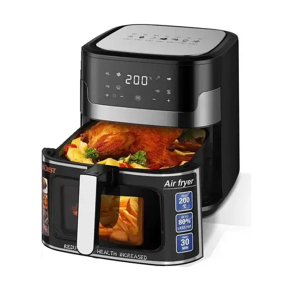 Фритюрниця без олії Zepline ZP-109 3500W сенсорна аерофрітюрниця мультипіч безмасляна з таймером 10,5л - Зображення 3