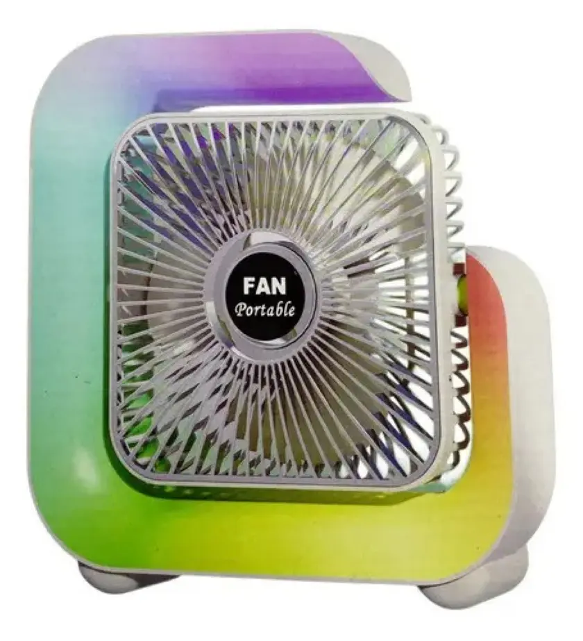 G-Вентилятор Квадратний Нічний акумулятор від USB з підсвічуванням - Зображення 5