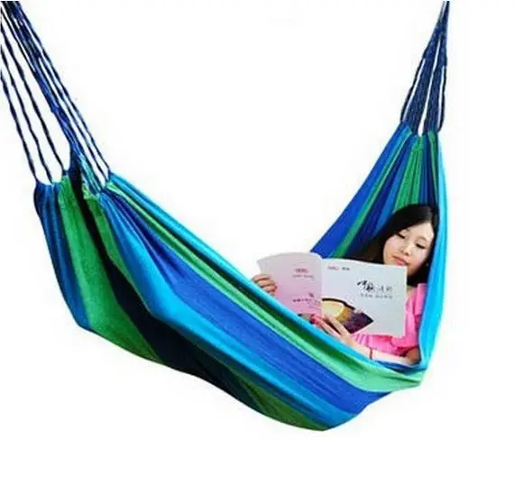 Бавовняний гамак 200х80 см (без планки) - Зображення 4