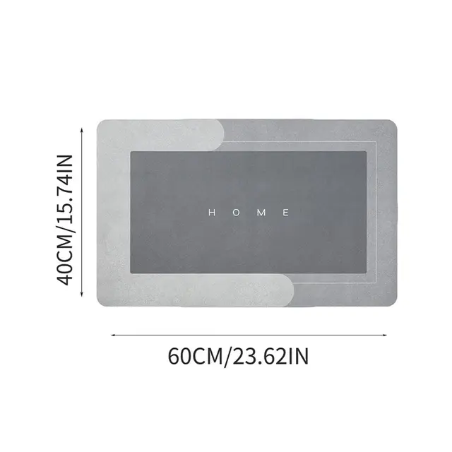 Килимок у ванну вологовбираючий суперпоглинаючий нековзний Bath Mat Super Absorbent (40х60см) - Зображення 4