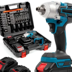 Гайковерт акумуляторний безщітковий (36V, 5A) з набором інструментів, АКБ гайковерт