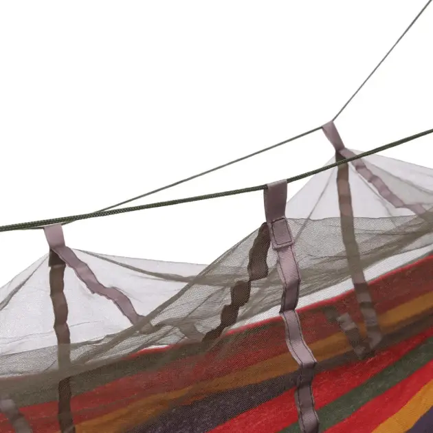 Гамак лежак ліжко підвісне туристичне з москітною сіткою чохлом 240х150 см - Зображення 5