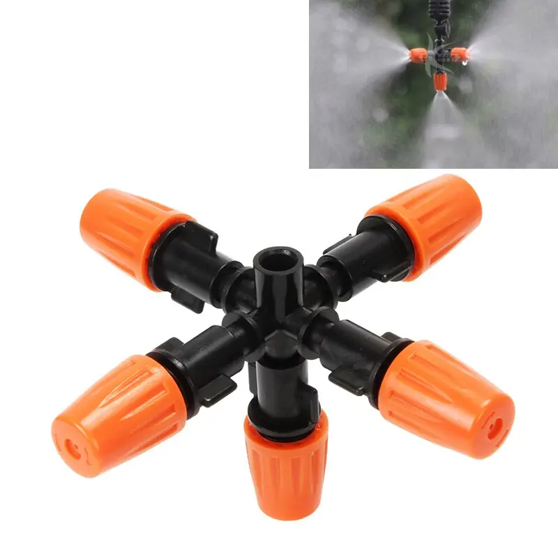 Газон Полив Спринклер Обприскувач 360 градусів Земля, що обертається Вставка Зрошення - Зображення 4